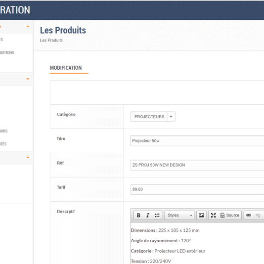 123web - Un CMS et des modules développés pour une facilité d